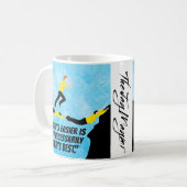 "Einfacher gegen Beste" Kaffeetasse (Vorderseite Links)