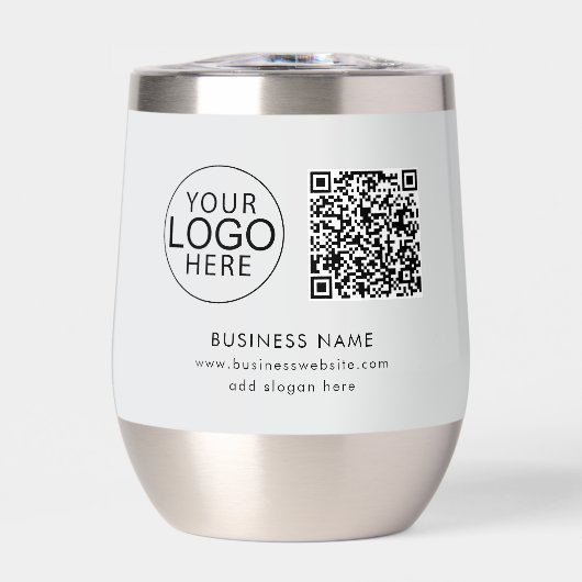 Einfacher Geschäftslogo-QR-Code für Unternehmensve (Vorderseite)