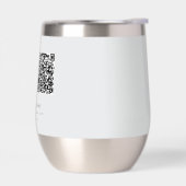 Einfacher Geschäftslogo-QR-Code für Unternehmensve (Links)