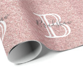 Einfacher Glitter-Name  Geschenkpapier (Rolleneckpunkt)