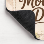 Einfacher glücklicher Muttertag Kalligrafie Floral Mousepad (Ecke)