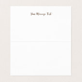 Einfacher Goldhintergrund Visitenkarten (Innenseite Aufgefaltet)