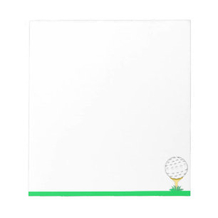 Einfacher Golfball benutzerdefiniert Notizblock