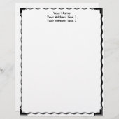 Einfacher Grenzgewohnheits-Briefkopf Briefbogen (Vorne/Hinten)