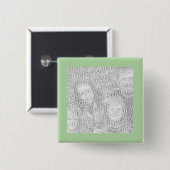 einfacher grüner Fotorahmen Button (Vorne & Hinten)
