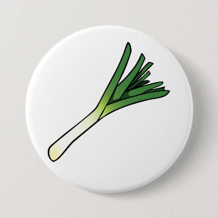 Einfacher grüner Lauch-Gemüse Button