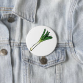 Einfacher grüner Lauch-Gemüse Button (Beispiel)