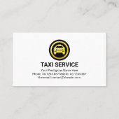 Einfacher grüner Taxi-Service-Layer Visitenkarte (Rückseite)