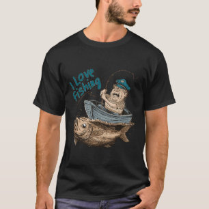 Einfacher grüner und schwarzer gebänderter Leporin T-Shirt