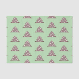 Einfacher grüner Weihnachtsbaum Patten Urlaub Seidenpapier