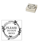 Einfacher Grünkranz bitte nicht beißen Gummistempel (Stempel)