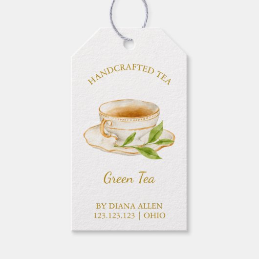 Einfacher Grüntee-Anhänger Geschenkanhänger (Vorderseite)