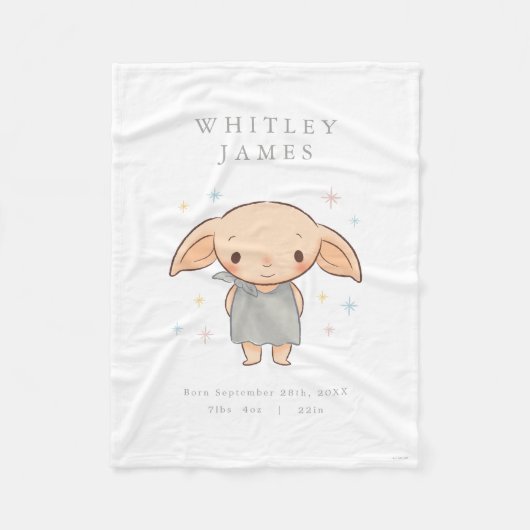 Einfacher Harry Potter - Dobby Baby Shower Fleecedecke (Vorderseite)