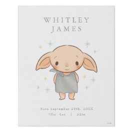 Einfacher Harry Potter - Dobby Baby Shower Künstlicher Leinwanddruck