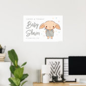 Einfacher Harry Potter - Dobby Baby Shower Poster (Heimbüro)