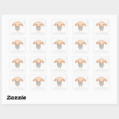 Einfacher Harry Potter - Dobby Baby Shower Quadratischer Aufkleber (Blatt)