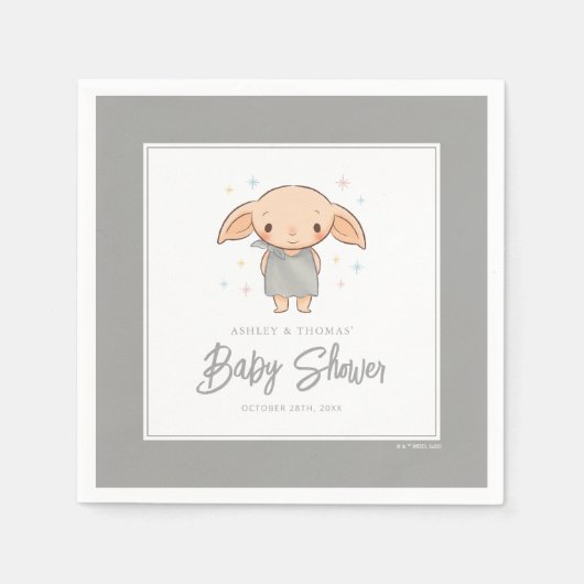 Einfacher Harry Potter - Dobby Baby Shower Serviette (Vorderseite)
