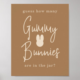 Einfacher Hase Wie viele Gummibunnies Poster