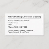 Einfacher Haus-Maler-beruflicher Entwurf Visitenkarte (Vorderseite)