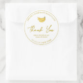 Einfacher, hausgemachter Bananenhahn - Dankeschön- Runder Aufkleber (Tasche)