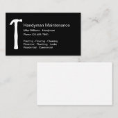 Einfacher Heimwerker-Entwurf Visitenkarte (Vorne/Hinten)