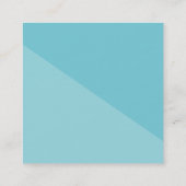 EINFACHER HELLO SCRIPT handgezeichneter Typ Mod ge Quadratische Visitenkarte (Rückseite)