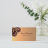 Einfacher Herbst farbige Visitenkarte (Stehend Vorderseite)