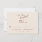 Einfacher Herbst RSVP Karte (Vorderseite)