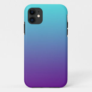 Einfacher Hintergrundverlauf Türkis Blau Lila Case-Mate iPhone Hülle