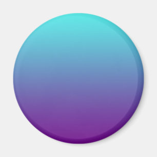 Einfacher Hintergrundverlauf Türkis Blau Lila Magnet