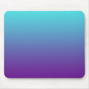 Einfacher Hintergrundverlauf Türkis Blau Lila Mousepad