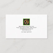 Einfacher hölzerner visitenkarte (Rückseite)