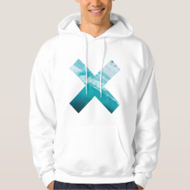 Einfacher Hoodie Form der tropischen blauen Lagune