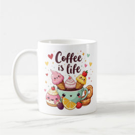 Einfacher Kaffee ist das Leben für Kinder Kaffeetasse