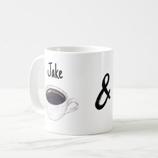 Einfacher Kaffee Lover Kaffeetasse (Vorderseite Links)