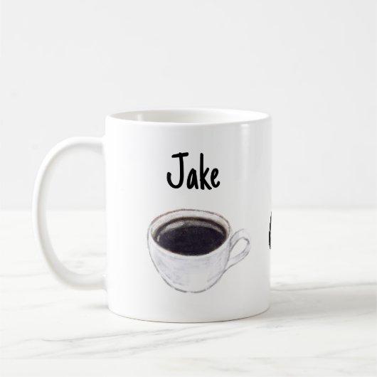 Einfacher Kaffee Lover Kaffeetasse (Links)