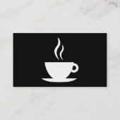 einfacher Kaffee Visitenkarte (Rückseite)