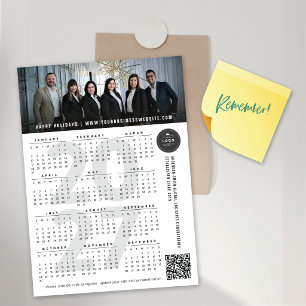 Einfacher Kalender-Foto-Feiertags-Magnetkarte 2027 Magnetkarte