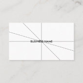 Einfacher Kalender Visitenkarte (Rückseite)