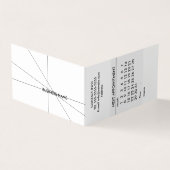 Einfacher Kalender Visitenkarten (Vorderseite)