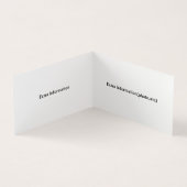 Einfacher Kalender Visitenkarten (Innenseite)