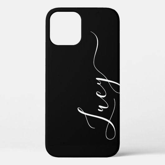 Einfacher kalligrafischer Schriftart Individuelle  Case-Mate iPhone Hülle (Rückseite)