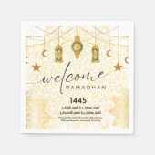 einfacher kalligraphischer Empfang Ramadan Serviette (Vorderseite)