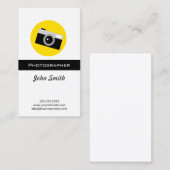 Einfacher Kamera-Ikonen-Fotograf Visitenkarte (Vorne/Hinten)