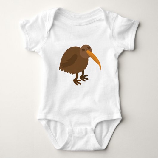 Einfacher KIWI Vogel Baby Strampler (Vorderseite)
