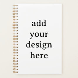 Einfacher kleiner Hardcover 14 x 21,5 cm, Gold-Spi Planer