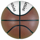Einfacher kleiner schwarzer Monogramm-Buchstabe C  Basketball (Rechts)