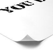 Einfacher Kostenvoranschlag Poster (Ecke)