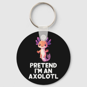 Einfacher Kostüm: Ich bin ein Axolotl Halloween Lu Schlüsselanhänger