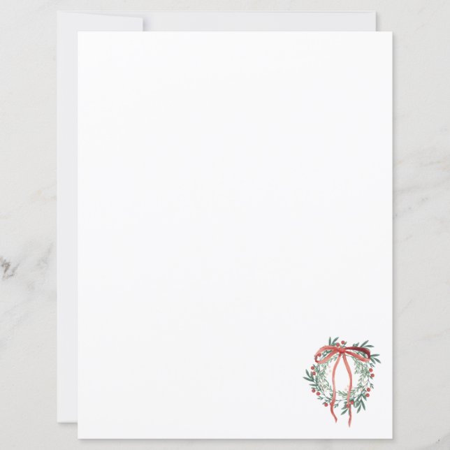 Einfacher Kranz Papier (Vorderseite)